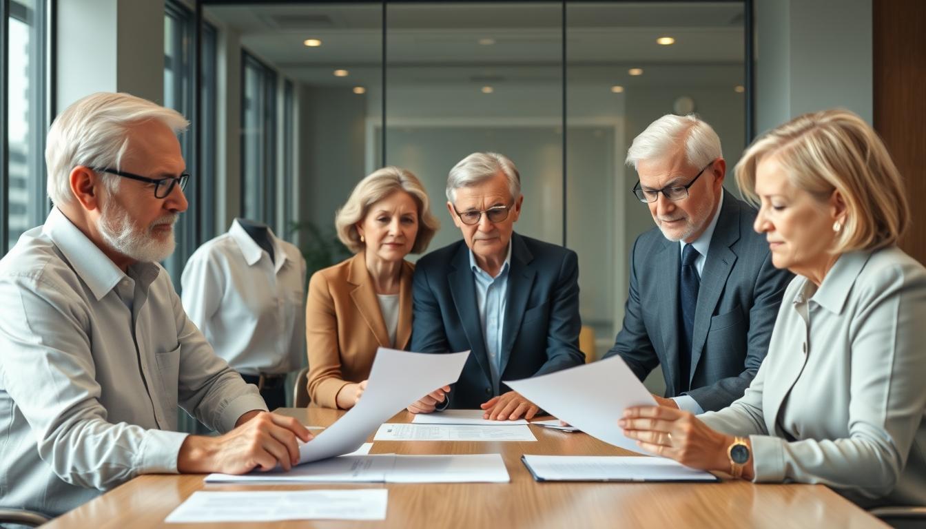 Business agreement signing